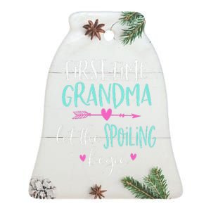 First Time Grandma Let The Spoiling Begin New 1st Time Ceramic Bell Ornament