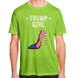 Funny Trump Gift Cute High Heel American Flag Great Gift Adult ChromaSoft Performance T-Shirt