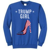 Funny Trump Gift Cute High Heel American Flag Great Gift Sweatshirt