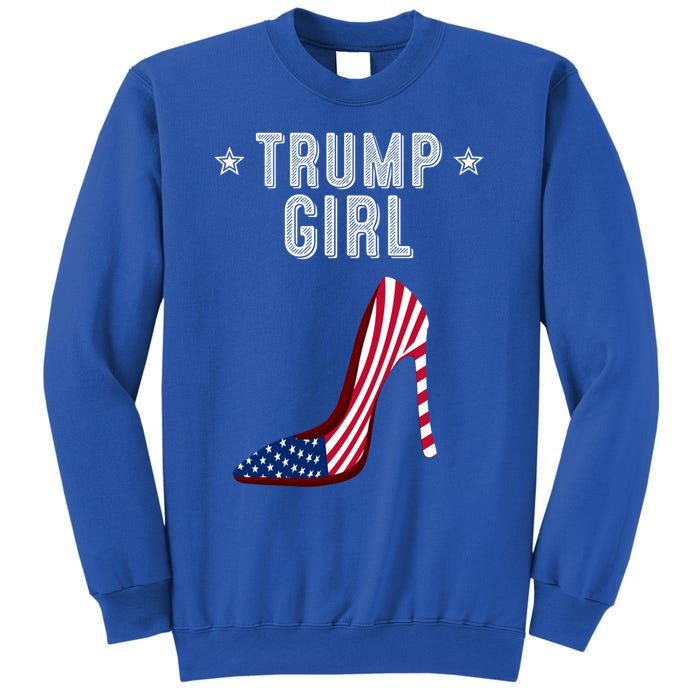 Funny Trump Gift Cute High Heel American Flag Great Gift Sweatshirt