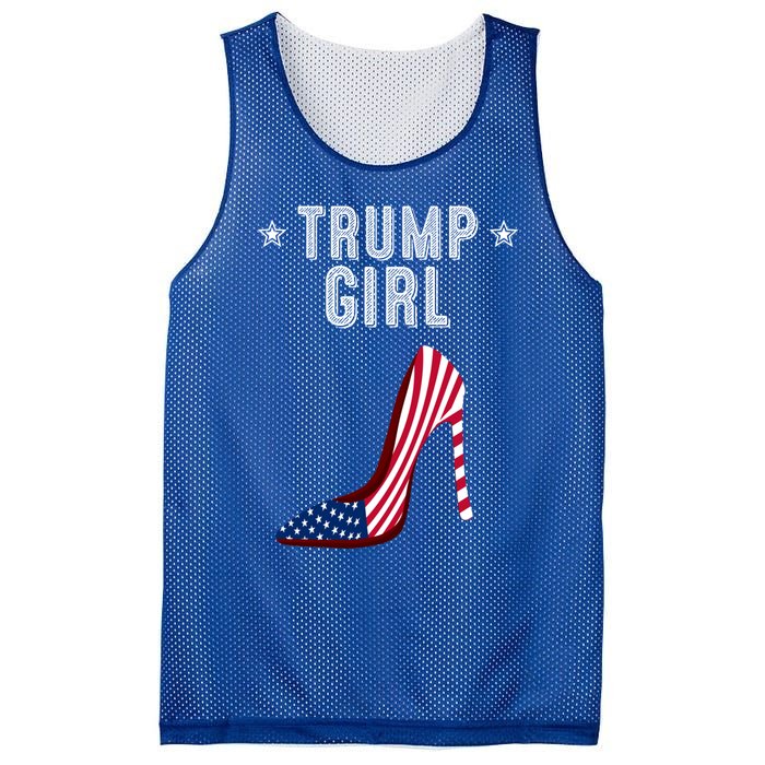 Funny Trump Gift Cute High Heel American Flag Great Gift Mesh Reversible Basketball Jersey Tank