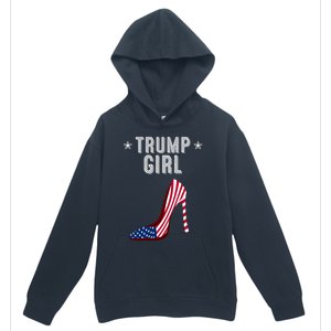 Funny Trump Gift Cute High Heel American Flag Great Gift Urban Pullover Hoodie