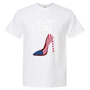 Funny Trump Gift Cute High Heel American Flag Great Gift Garment-Dyed Heavyweight T-Shirt