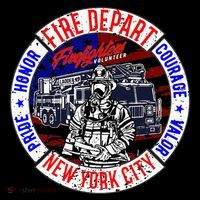 Firefighter Truck Gear Fire Department New York Firefighters Baby Bodysuit