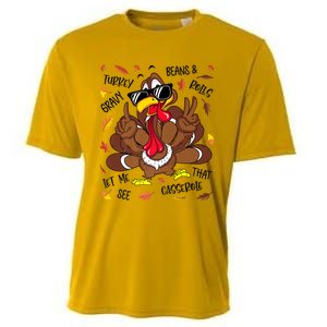 Funny Turkey Gravy Beans And Rolls Thanksgiving Turkey Family Gift Cooling Performance Crew T-Shirt