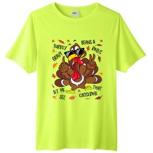 Funny Turkey Gravy Beans And Rolls Thanksgiving Turkey Family Gift Tall Fusion ChromaSoft Performance T-Shirt