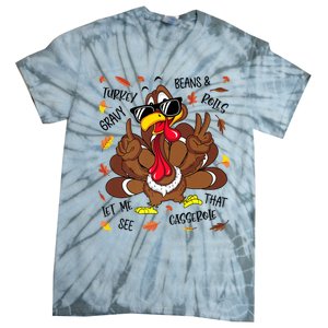 Funny Turkey Gravy Beans And Rolls Thanksgiving Turkey Family Gift Tie-Dye T-Shirt