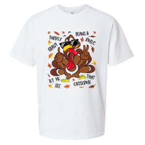 Funny Turkey Gravy Beans And Rolls Thanksgiving Turkey Family Gift Sueded Cloud Jersey T-Shirt