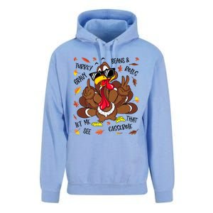 Funny Turkey Gravy Beans And Rolls Thanksgiving Turkey Family Gift Unisex Surf Hoodie