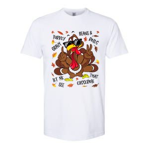 Funny Turkey Gravy Beans And Rolls Thanksgiving Turkey Family Gift Softstyle CVC T-Shirt