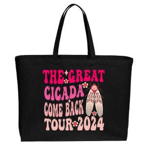 Funny The Great Cicada Comeback 2024 Cotton Canvas Jumbo Tote