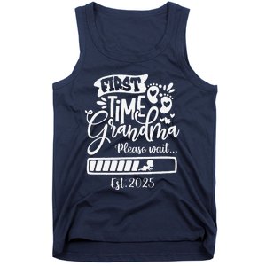 First Time Grandma 2025 Loading Nana Funny Baby Announcement Tank Top