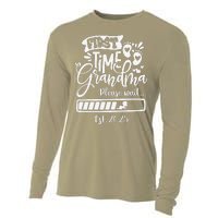 First Time Grandma 2025 Loading Nana Funny Baby Announcement Cooling Performance Long Sleeve Crew