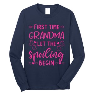 First Time Grandma Let The Spoiling Begin Long Sleeve Shirt