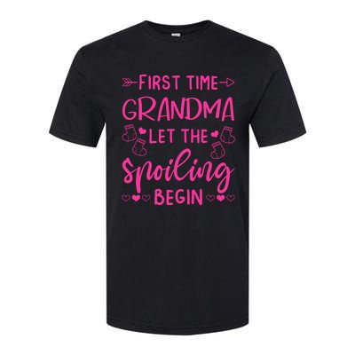 First Time Grandma Let The Spoiling Begin Softstyle® CVC T-Shirt