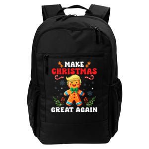 Funny Trump Gingerbread Man Make Christmas Great Again 2024 Daily Commute Backpack