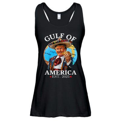 Funny Trump Gulf Of Us America 2025 Trump Merchandise .Png Ladies Essential Flowy Tank