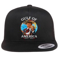 Funny Trump Gulf Of Us America 2025 Trump Merchandise .Png Flatbill Hat