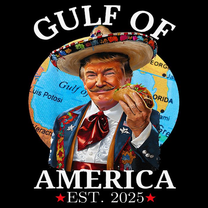 Funny Trump Gulf Of Us America 2025 Trump Merchandise .Png Flatbill Hat
