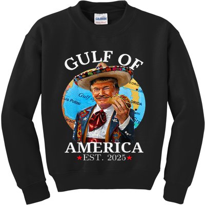 Funny Trump Gulf Of Us America 2025 Trump Merchandise .Png Kids Sweatshirt