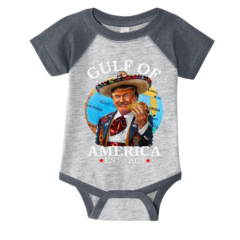 Funny Trump Gulf Of Us America 2025 Trump Merchandise .Png Infant Baby Jersey Bodysuit