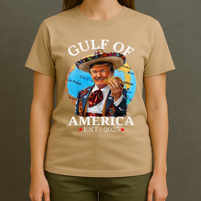 Funny Trump Gulf Of Us America 2025 Trump Merchandise .Png T-Shirt