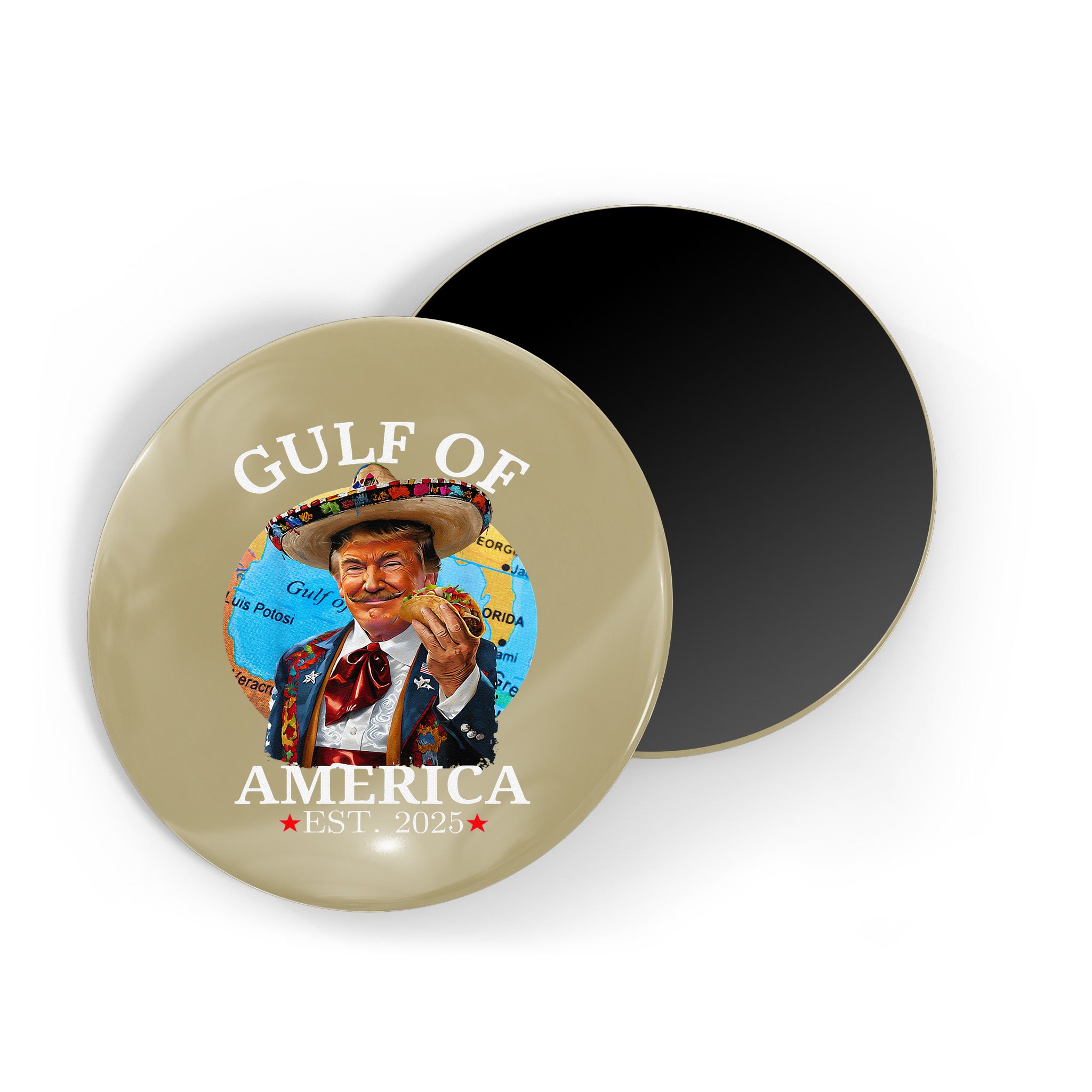 Funny Trump Gulf Of Us America 2025 Trump Merchandise .Png Magnet