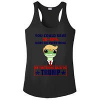 Funny Trump Gecko Switch Back To Trump Save More Republican Ladies PosiCharge Competitor Racerback Tank