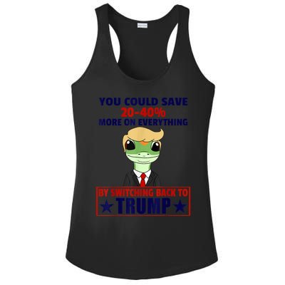 Funny Trump Gecko Switch Back To Trump Save More Republican Ladies PosiCharge Competitor Racerback Tank