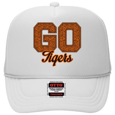 Fenton Tigers Go! School Pride High Crown Mesh Back Trucker Hat