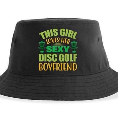 Frolf This Girl Loves Her Sexy Disc Golf Boyfriend Frisbee Golf Sustainable Bucket Hat