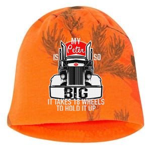 Funny Trucker Gift for  My Peter is so Big Truck Driver Kati - Camo Knit Beanie