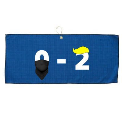 Funny Trump Golf Course Gunshots 0 2 Trump Is Safe Large Microfiber Waffle Golf Towel