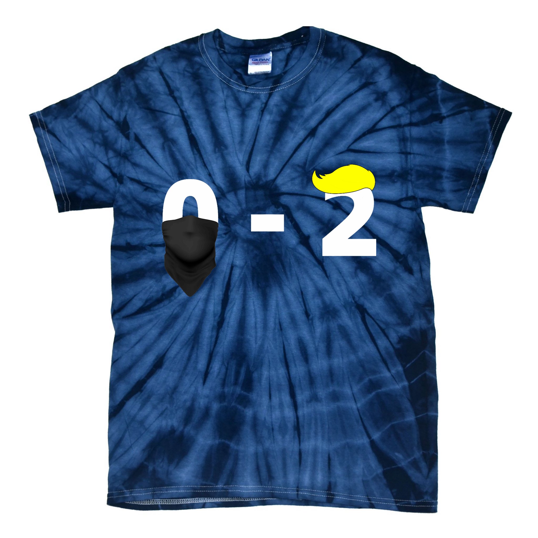 Funny Trump Golf Course Gunshots 0 2 Trump Is Safe Tie-Dye T-Shirt