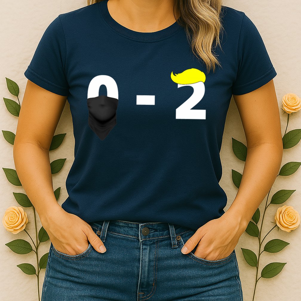 Funny Trump Golf Course Gunshots 0 2 Trump Is Safe Womens T-Shirt