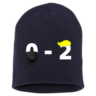 Funny Trump Golf Course Gunshots 0 2 Trump Is Safe Short Acrylic Beanie