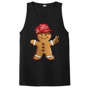 Funny Trump Gingerbread Man Make Christmas Great Again 2024 PosiCharge Competitor Tank