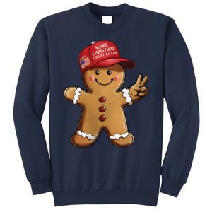 Funny Trump Gingerbread Man Make Christmas Great Again 2024 Sweatshirt