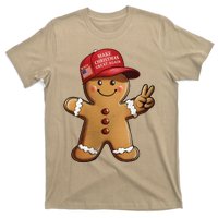 Funny Trump Gingerbread Man Make Christmas Great Again 2024 T-Shirt