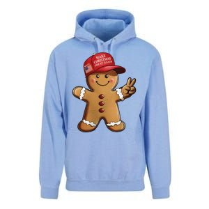 Funny Trump Gingerbread Man Make Christmas Great Again 2024 Unisex Surf Hoodie