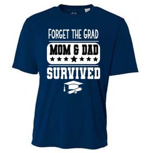 Forget The Grad Mom And Dad Survived Graduation Family Cooling Performance Crew T-Shirt