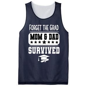 Forget The Grad Mom And Dad Survived Graduation Family Mesh Reversible Basketball Jersey Tank