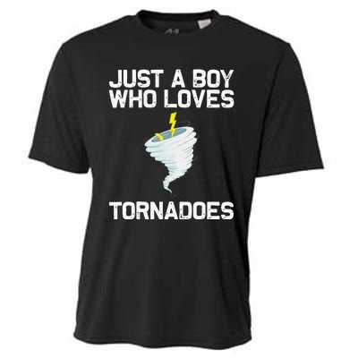 Funny Tornado Gift For Kids Hurricane Weather Chaser Cooling Performance Crew T-Shirt