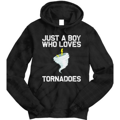 Funny Tornado Gift For Kids Hurricane Weather Chaser Tie Dye Hoodie