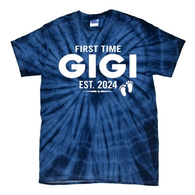 First Time Gigi Est 2024 Loading Promoted To Gigi Pregnancy Tie-Dye T-Shirt