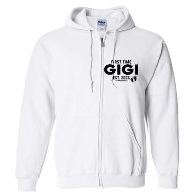 First Time Gigi Est 2024 Loading Promoted To Gigi Pregnancy Full Zip Hoodie