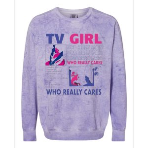 Funny Tv Girl Band Frenchs Exit Album Colorblast Crewneck Sweatshirt