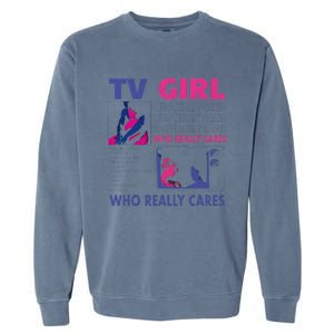 Funny Tv Girl Band Frenchs Exit Album Garment-Dyed Sweatshirt