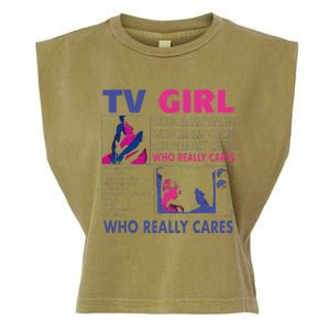 Funny Tv Girl Band Frenchs Exit Album Garment-Dyed Women's Muscle Tee