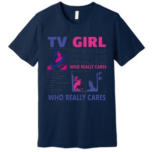 Funny Tv Girl Band Frenchs Exit Album Premium T-Shirt